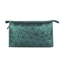 NFI Essentials PU Diamond Print Makeup Pouch for Women Stylish Pouches for Makeup accessories(Green)