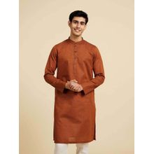 Diwas by Manyavar Brown Cotton Kurtas for Men