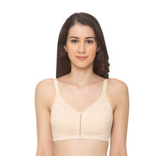 Candyskin Women's Full Support Cotton Non-padded Wirefree Full Coverage - Nude