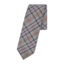 Closet Code Light Grey Plaid Tie