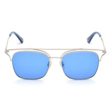 Police Sunglasses Square Silver For Unisex (SPL575K 579B)