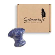 Getmecraft Handmade Natural Sodalite Mushroom Gua Sha Scrapi...