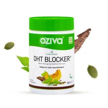 OZiva Plant Based DHT Blocker with Stinging Nettle extract, for hair fall control