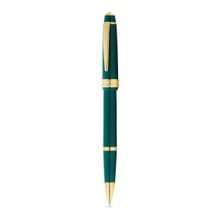 Bailey Light Polished Green Resin and Gold Tone Rollerball Pen