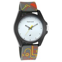 Fastrack 68011PP02 White Dial Analog Watch for Unisex