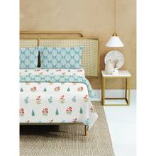 Urban Space Double Bed Dohar, Bedsheet & 2 Pillow Covers, Blue (Queen)