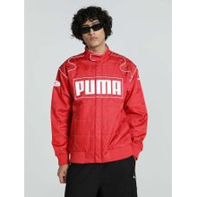 Puma Archive Seasonal Unisex Red Oversized Fit Racer Jacket