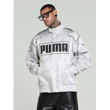 Puma Archive Seasonal Unisex Grey Oversized Fit Racer Jacket