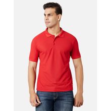 MARCA Disati Red Short Sleeved Basic Polo T-Shirt