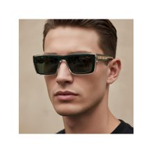 Vintage Unisex Manchester Col 124 Polarised & UV Protection Green Lens Sunglasses (54)