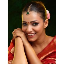 Ruby Raang Studio Stone Kundan Maang Tikka