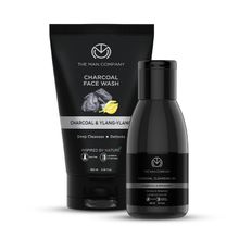 The Man Company De-Tan Pack (Charcoal Face Wash + Charcoal Cleansing Gel)