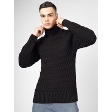 JOE Hazel Men Black High Neck Sweater