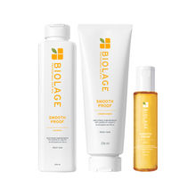Biolage Frizz-Free Hair Regime With Smoothproof Shampoo, Conditioner & Serum Combo