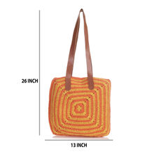 ITIHASIKALA Women Crochet OY Tote Bag - Brown