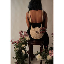 ITIHASIKALA Women Crochet D Sling Bag - Off White