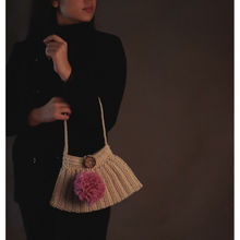 ITIHASIKALA Women A Line Crochet Handbag - Off White