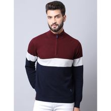Cantabil Men Navy Blue Sweater