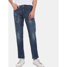U.S. POLO ASSN. Men Blue Mid Rise Slim Tapered Fit Jeans