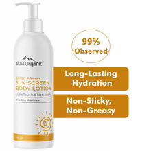 Aravi Organic SPF 50PA+++ Sunscreen Body Lotion For Non-Sticky & UVA/B Protection