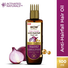 WOW Skin Science Onion & Collagen Hair Oil - Reduces Hairfall With Comb Applicator