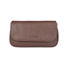Sassora Genuine Leather Women Key Case & Coin Pouch Brown (S)