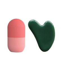 Getmecraft Pink Ice Roller & Jade Gua Sha Faical Massage Too...