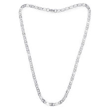 Peora 316L Stainless Steel Diamond Cut Fancy Figaro Chain Lobster Clasp For Men & Boys 19" (PX5CH16)