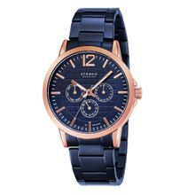 Strand By Obaku Westbrook Blue Dial Multifunction Watch For Men (S709GMVLSL)
