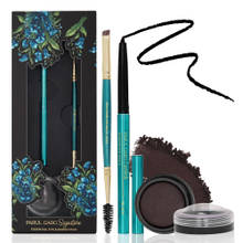 Parul Garg Beauty 3-in-1 Eye & Brow Pack, Kajal, Eyeshadow & Dual Brush - Classic Black
