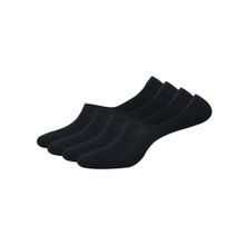 Balenzia Men Loafer Socks Anti Slip Silicone - Black (Pack of 4)