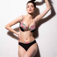 Curwish Enchantress-Multi-Color Plunge Balcony Bra Set