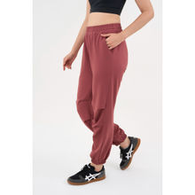 DCYPHR Women's Lightweight Straight Pants-Rose Wood