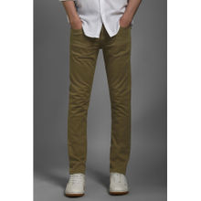 Louis Philippe Men Olive Dark Slim Fit Jeans