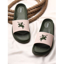 Cantabil Men Beige Comfortable Self Design Sliders