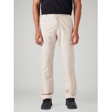 Levi's Men Cream Authentic Loose Fit Mid Rise Linen Chinos