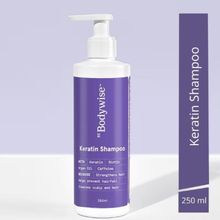 Be Bodywise Keratin Shampoo with Biotin & Argan Oil- Strengthens & Improves Hair Texture
