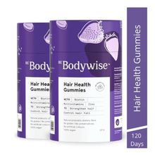 Be Bodywise 5000 Mcg Biotin Gummies For Healthy Hair With Added Zinc & Multivitamins - 120 Day Pack