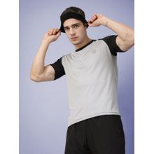 CHKOKKO Grey Men Gym T-Shirt