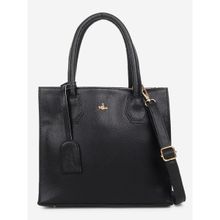 Yelloe Satchel Handbag Multi Compartment Black