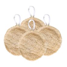 Allure Circle Natural Loofha - Pack of 4 Loofah