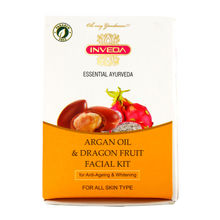 Inveda Essential Ayurveda Argan Oil & Dragon Fruit Facial Kit For Anti-Ageing & Whitening