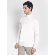 CRIMSOUNE CLUB Men's White Sweater