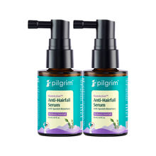 Pilgrim Anti-Hairfall Serum with Spanish Rosemary Strengthens Hair Roots - Pack of 2