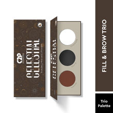 C2P Pro Eyebrow Enhancer Eyeshadow Palette With Wax Cream Celestial 3 in 1 Fill Set Shape