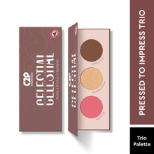 C2P Pro Celestial 3 in 1 Blush Contour Highlighter Face Palette Highly Pigmented (Back to L.A)