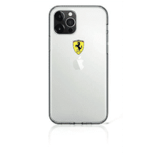 Ferrari Mobile Caseson Track Clear Hard Case Printed Logo Iphone 12 Pro Max (6.7") - Transparent