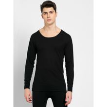 Jockey 2401 Men Extra Warmth Combed Cotton Rich Thermal Undershirt - Black