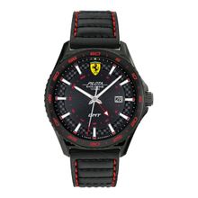 Scuderia Ferrari Pilota Evo GMT Black Round Dial MensWatch - 0830776