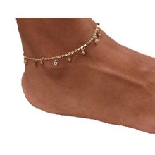 Fabula Gold Stone Delicate Anklet